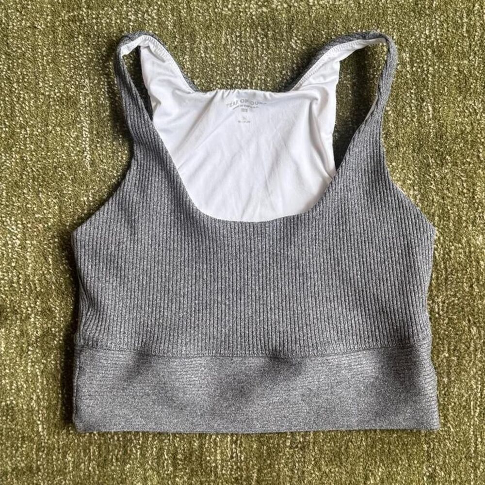 Year-of-ours Women's Grey and White Bra